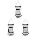 Miniatyrbillede 1 af 2: 3 stk Foldbar Agnskast Garnfiskenet Bærbar Fiskeri Landing Net Reje Bur 3stk 25X25CM 3pcs 25X25CM
