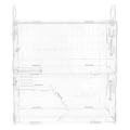 Miniatyrbillede 1 af 3: 1 stk Akryl Gennemsigtig Hamsterbur Akryl Gennemsigtig Hamster Marsvin Slot Bur Transparent 30X20X30CM Transparent 30X20X30CM