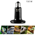 Miniatyrbillede 2 af 5: 150W Infrarød Lamper Keramisk Reptil Og Amfibie Opvarmnings Pære, Reptil Lampe Til Amfibie, Slange, Fugl, Skildpadde, Kat, Hund - (220-240V, E27 Gevind)
