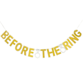 Miniatyrbillede 3 af 3: Bachelorette Garland Banner Bachelorette Bryllupsbanner Bachelor Party Banner Forlovelsesbanner SølvM Silver M