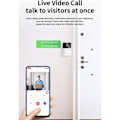 Pikkukuva 3 / 5: Älykäs Langaton Etäohjattava Videoovikello, Koti-Intercom HD Yökuvaus WiFi Latautuva Ovikello