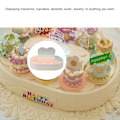 Miniatyrbillede 3 af 5: Roterende Cupcake-stativ med Musik LED Automatiske Roterende Plader med Serveringsbakker Cupcake-holder til Fødselsdagsfest