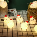 Pikkukuva 3 / 3: Joulupukki-LED-valoketju, 2 metriä 10 LED-valoa, sisä- ja ulkokoristeluun, joulukuusen koristeluun