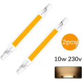 Miniatyrbillede 2 af 5: R7s LED Pære 118mm 10W Lineær Halogen Pære 2 stk LED Cob R7s Pærer Spotlight Pærer Dobbelt Endet J118 Spotlight Til Have Landskab Garage
