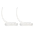 Miniatyrbillede 1 af 2: 2 stk Makeup Opbevaringsorganisatorboks Akryl Penholder Akryl Display Stativ Pen Opbevaringsstativ Pen Ho transparent 9x7cm