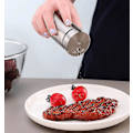 Miniatyrbild 4 av 4: 5-pack Kryddburkar Förvaringsbehållare Set Rostfritt Stål Kryddställ Med Roterbart Lock Och Visningsfönster