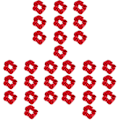 Miniatyrbillede 2 af 3: 30 stk. Julehårsscrrunchies Elastisk Hårelastik Mode Hårtilbehør Til Pige 30 stk 10X10cm 30 pcs 10X10cm