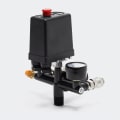 Miniatyrbilde 3 av 5: Trykkregulator med trykkbryter for kompressor Trykkbryter med 2 skjermer