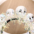 Miniatyrbilde 4 av 5: Disco Ball Hodebånd, 70-talls Hodebånd for Kvinner, Bursdags Hodebånd Bursdagskrone, 2024 Nyttårsfest Kostyme Tilbehør