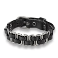Miniatyrbilde 1 av 5: 3 stk Punk Stil PU Lær Retro Vevd Armbånd Overdrevet Personlighet Par Armbånd Kvinner og Menn Hånd Smykker