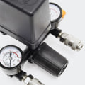 Miniatyrbilde 4 av 5: Trykkregulator med trykkbryter for kompressor Trykkbryter med 2 skjermer