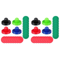 Miniatyrbilde 1 av 3: 2 Sett Lufthockey-Skyvere og Pucker Lufthockeybord Utstyrsutskifting 2 Sett 9,6X9,6CM 2 Sets 9.6X9.6CM