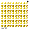 Miniatyrbillede 1 af 5: Miniaturedekoration 100/200 stk Mini Gummi Ænder Miniature Harpiks Ænder Gul Lille D 200 stk gul 200 stk 100 stk gul 100 stk_RY