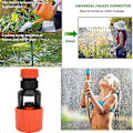 Miniatyrbillede 5 af 5: Slangekobling, køkkenhavevandingshane Snap-kobling, køkkenslangeadapter Haneadapterværktøj til udendørs eller indendørs vandhaner (1 stk., Orange)