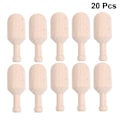 Miniatyrbilde 4 av 4: 20 stk Små Saltskovler Flat Handtak Scoop Beech Teskje Melkepulver Scoops 20stk 2.8*8cm 20pcs 2.8*8cm