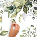 Miniatyrbillede 3 af 4: 2 STK. ROOMMATES VANDFARVE BLOMSTER AFKLÆBNING OG KLÆBNING VÆGDEKALER