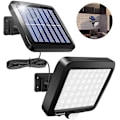 Miniatyrbillede 3 af 5: Solcellelamper Til Udendørs, 56 LED Solcellelamper 120 Super Lys Solcellevæglampe Med Bevægelsessensor, IP65 Vandafvisende Have Sikkerheds Væglampe Med 16.