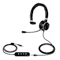 Miniatyrbillede 1 af 5: USB-forbundet støjreducerende mikrofon med klar lyd til computer - kompatibel med Call Center - Én øretelefon One Earphone