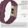 Miniatyrbilde 3 av 4: RY-Dam Smart Sports Watch - Søvnklokke IP67 Smart Touch 25 Moduser Skritteller Kalorier Stoppeklokke Gave For Android iOS-Rose Red