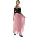 Miniatyrbillede 1 af 5: 4 Lag, Elegant Højtaljet, Plisseret Tulle Skørt, Balldusty pink dusty pink
