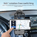 Miniatyrbilde 5 av 5: Fleksibelt bilmonteringsbrakett for dashbord, justerbar telefonholder_xrzi black