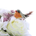 Miniatyrbillede 2 af 4: Robin Fugl Dekoration Kunstig Fjer Håndværk Sød Juletræ