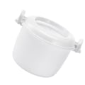 Miniatyrbilde 3 av 3: Mikrobølgeovn Ris Cooker Multifunksjonell Isolerende Matboks Matbeholder Mikrobølgeovn Cooker Kokerutstyr Fo White 21*17.5CM