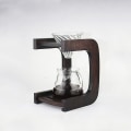 Miniatyrbillede 3 af 4: Manuel Håndbrygget Dryp Kaffe Filter Kop Træbeslag Kaffe Stativ