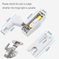 Miniatyrbilde 4 av 5: LED-skaplys, skaplys for garderobe, nattlys for skap, hengsel-LED-sensorlys, universal hengsellampe, 8 stk