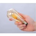 Miniatyrbillede 4 af 4: Lyspære Brun 4W Retro Tungsten Boble Lollipop Lampe E27 Boble Boble ST64 Antik Tungsten Pære