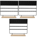 Miniatyrbillede 2 af 2: 3 stk. Delikat Ørering Organizer Ørestik Holder Jern Smykke Display Stativ 3 stk 30x28,2cm 3 pcs 30x28.2cm