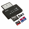 Miniatyrbillede 2 af 2: TG Universal USB Hukommelseskortlæser - Sort
