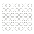 Miniatyrbillede 1 af 2: 100 stk. Løse Blade Notebook Bogringe Små Forbindende Ringe DIY Album Materiale Bogringe 1,5 tommer 3*3cm