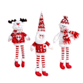 Miniatyrbillede 1 af 5: 3 stk. Julegardinbeslag Kreative Gardintilbageholdere 3D Julemand Snemand Elg Rendeer Tegneserie Julefigurer