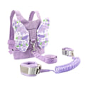 Miniatyrbillede 1 af 2: Lilla Toddler Sele + Anti-Lost Håndledsforbindelse, Børne Butterfly Sele med Børnesnor, Sød Baby Sele Gåhjælp