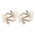Miniatyrbilde 1 av 3: 2 stk Metall Armbånd Slange Banglearmbånd Øvre Arm Armbånd Flerlags Armbånd Kvinne Gull 6.8 * 6.8 Golden 6.8*6.8cm