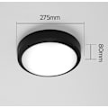 Miniatyrbilde 1 av 5: Vanntett LED Taklampe, LED Taklampe IP65 for Stue, Bad, Kontor, Utendørs Veranda og Mer (18w + Hvit Lys I)