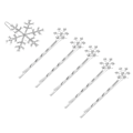 Miniatyrbilde 2 av 2: 6 stk Mote Smykker Kvinner Bryllup Hårnål Dating Barrettes Elegant Hårklipp Snøfnugg Bobby Pins