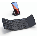 Miniatyrbild 1 av 5: Fällbart Bluetooth-tangentbord, Fällbart bärbart trådlöst tangentbord med pekplatta, Reseficktangentbord Smartphone Tablet & Laptop