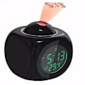 Miniatyrbillede 1 af 4: LED Projektor Vækkeur Multifunktionel Digital Temperaturvisning Stemme-Talende Projektionsur 12/24 Timer Skiftet Hjemmeindretning