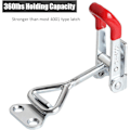 Miniatyrbillede 3 af 5: 6 stk. Metal Toggle Lås Hurtigudløsningslås, 4001 100kg/220lbs Kapacitet Klemme Låsegreb Lås Låseboks Låg
