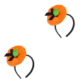 Miniatyrbilde 2 av 3: 2 stk Halloween Hodebånd Gresskarhatt Formet Hårpynt For Kostymefest Maskerade (oransje)2stk18. 2pcs 18.5X16.5cm