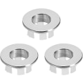Miniatyrbild 1 av 4: Diskho Överflödesskydd Kök Badrum Diskho Överflödesring Handfat Trim Silver Sliver