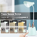 Miniatyrbillede 2 af 5: Bordslampe til Børn, Led Dæmpbar 24 Led Øjenvenlig Bordlampe 3 Lysstyrke