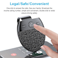 Miniatyrbild 4 av 5: /Ryi/ Bluetooth-bil trådlös handsfree högtalartelefon ljudmottagare bil MP3-spelare med mikrofonstöd