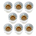 Pikkukuva 2 / 3: 8 kpl LED-lamppua Lamppujen Vaihtaja Lamppukannat Pistorasia Sovitin Muuntaa Lamppu Sovitin B22 Kannat White 3.5x2.5cm