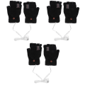 Miniatyrbilde 3 av 3: 3 Par Elektriske USB-oppvarmede Hansker Vinter Termiske Halvfingerhansker Med Fullfingerdeksel 3 par 3 pairs 16X10CM