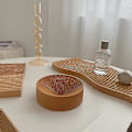 Miniatyrbild 4 av 4: Bröd Dessertbricka Skärbräda Skärbräda Form-a med Vattenvågor