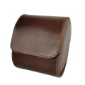 Miniatyrbild 1 av 3: 1st Enkeltplats Bärbar Urbox Retro Urorganisatör Läder Urhållare Brun 10X8.2CM Brown 10X8.2CM