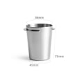 Miniatyrbillede 2 af 4: 2x Rustfrit Stål Dosering Kop Kaffe Sniffing Kop Pulver Feeder Kompatibel Med 58mm Espresso Maskine Sølv